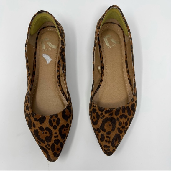 Report Leopard Pointy Slip On Flats Size 5.5 - Picture 5 of 10